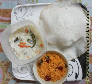 palappam stew chammanthi